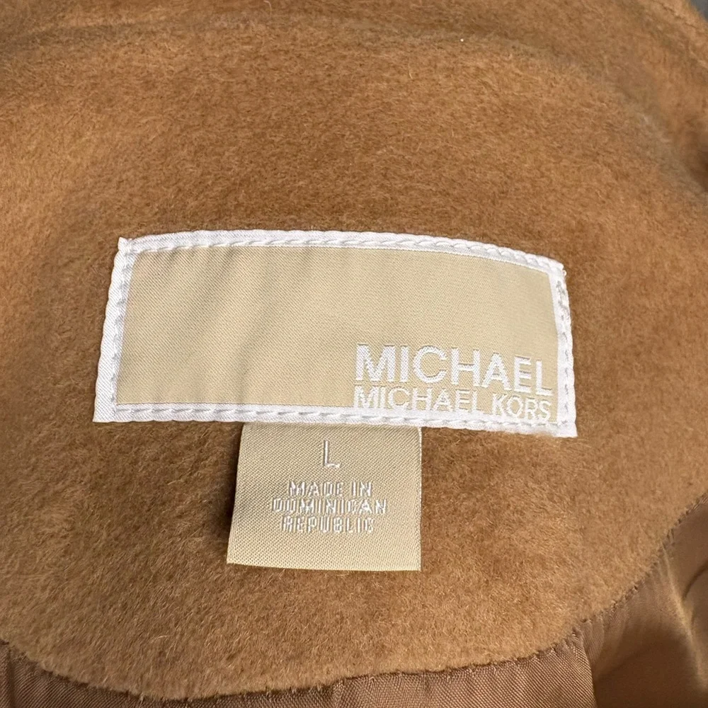 Michael Kors Tan Double-Breasted Trench Coat